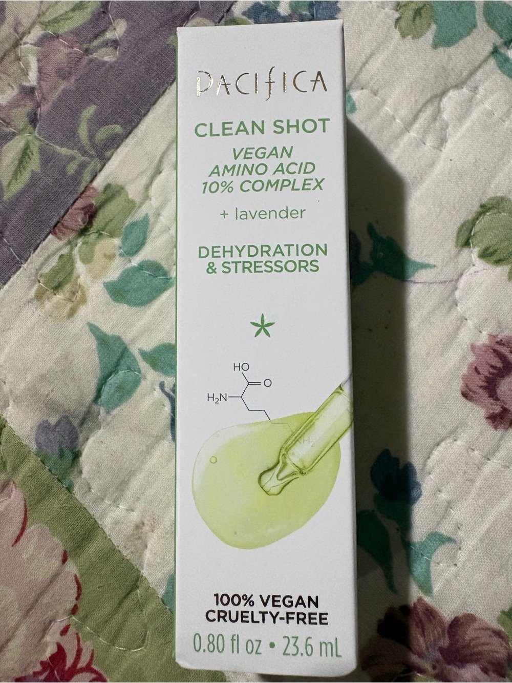 Pacifica Clean Shot Vegan Amino Acid Serum - White & Green Packaging